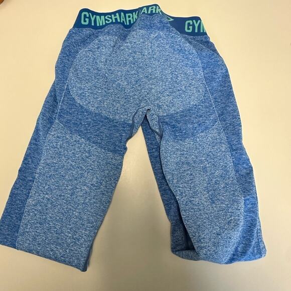 Gymshark Compression Leggings Women's Sz Small Blue Seamless Gym Workout Active - Picture 2 of 7